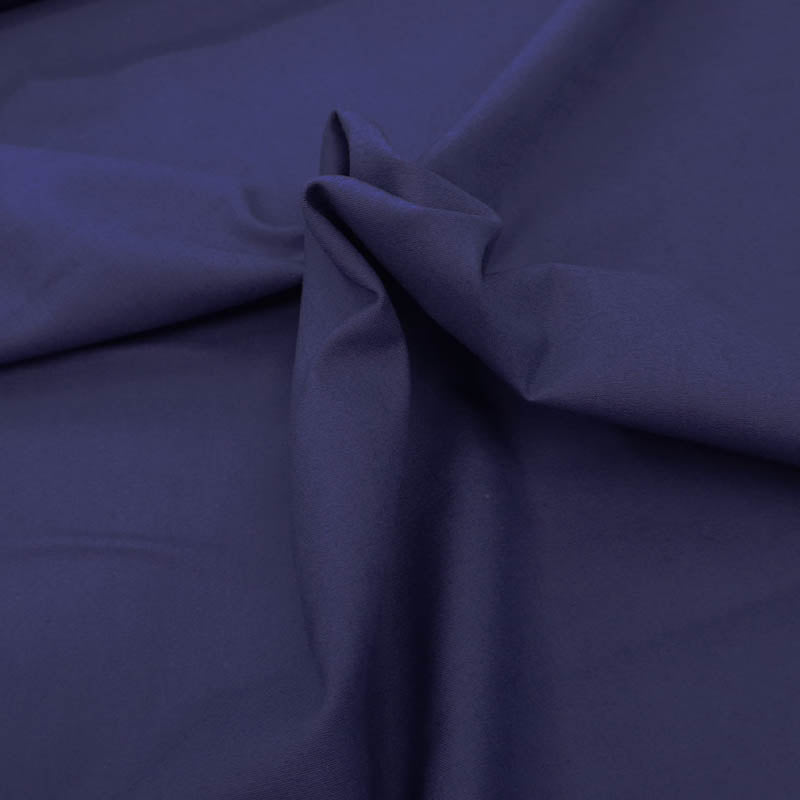 100% Organic Cotton Plain Weave Dark Blue Organic Cotton Fabric