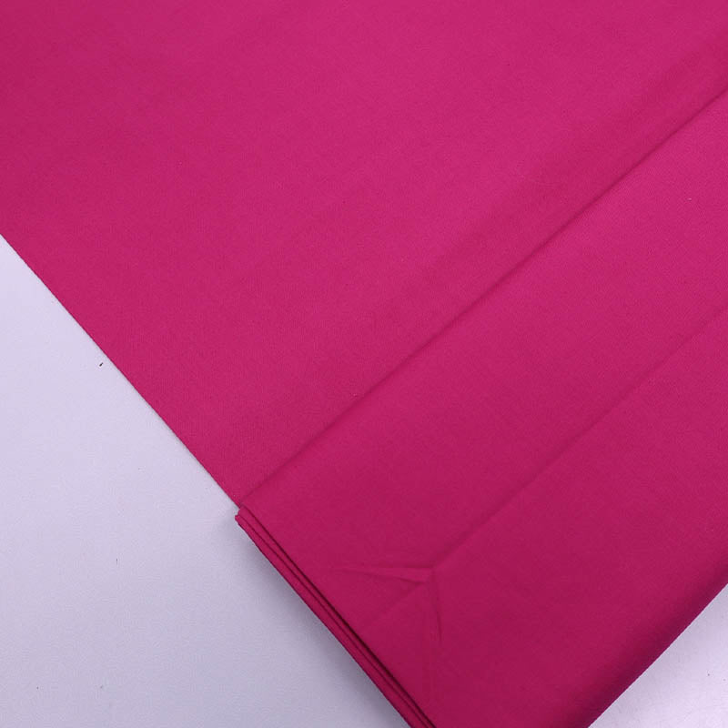 100% Organic Cotton Plain Weave Deep Pink Organic Cotton Fabric