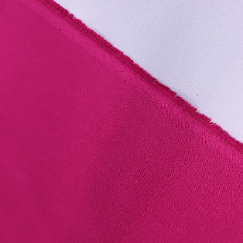100% Organic Cotton Plain Weave Deep Pink Organic Cotton Fabric