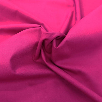 100% Organic Cotton Plain Weave Deep Pink Organic Cotton Fabric