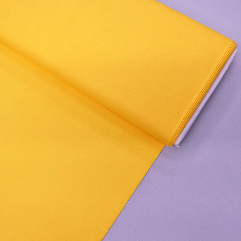 100% Organic Cotton Plain Weave Yellow Organic Cotton Fabric