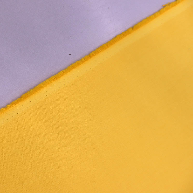 100% Organic Cotton Plain Weave Yellow Organic Cotton Fabric