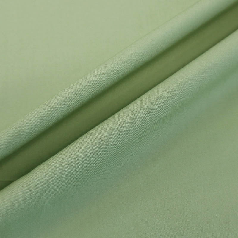 Plain Green Cotton Poplin Brussel Sprout Fabrics Galore