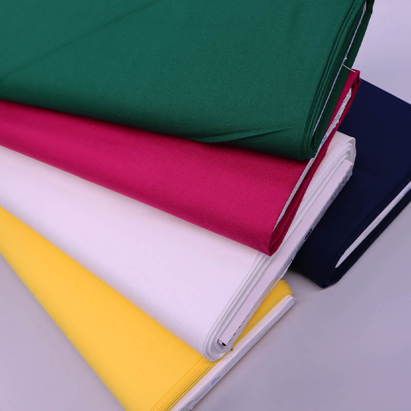 Plain weave organic cotton fabrics in 5 colours