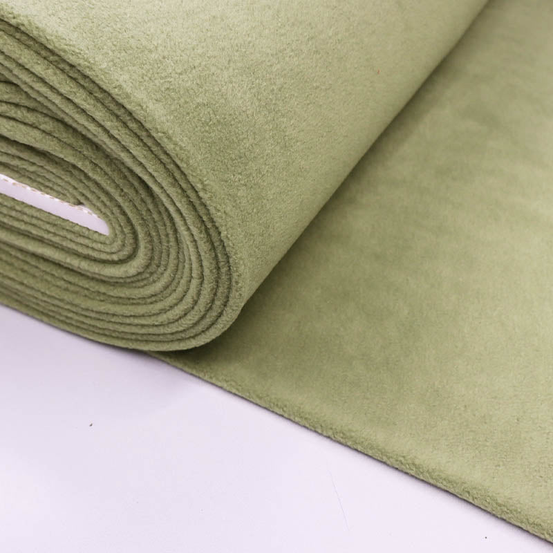 100% Polyester Polar Fleece Fabric - Plain Avocado Green