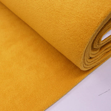 100% Polyester Yellow Anti-Pill Polar Fleece Fabric