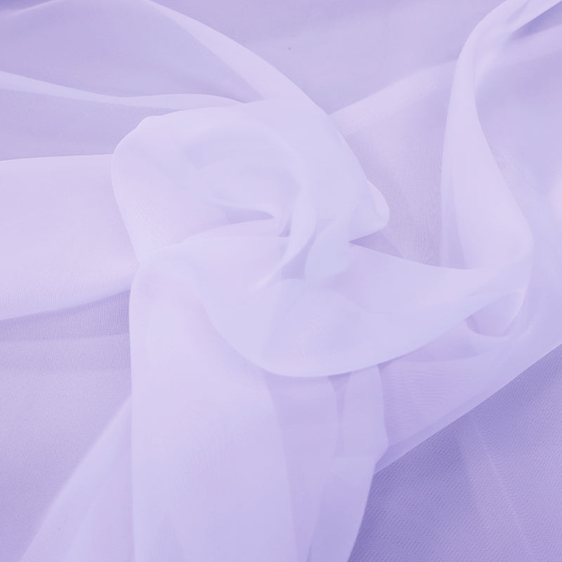 Bright white voile fabric 100% polyester