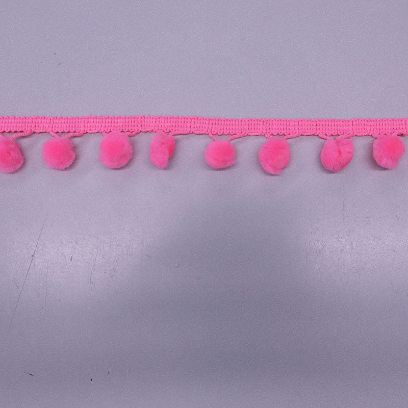 Pom Pom Trim - Bright Pink