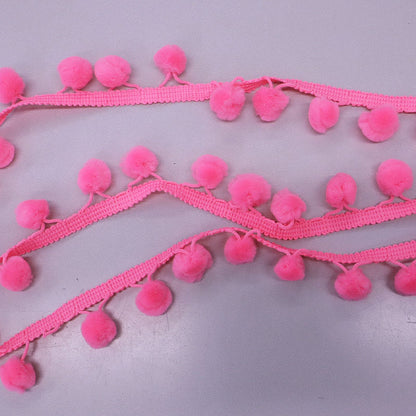 Pom Pom Trim - Bright Pink