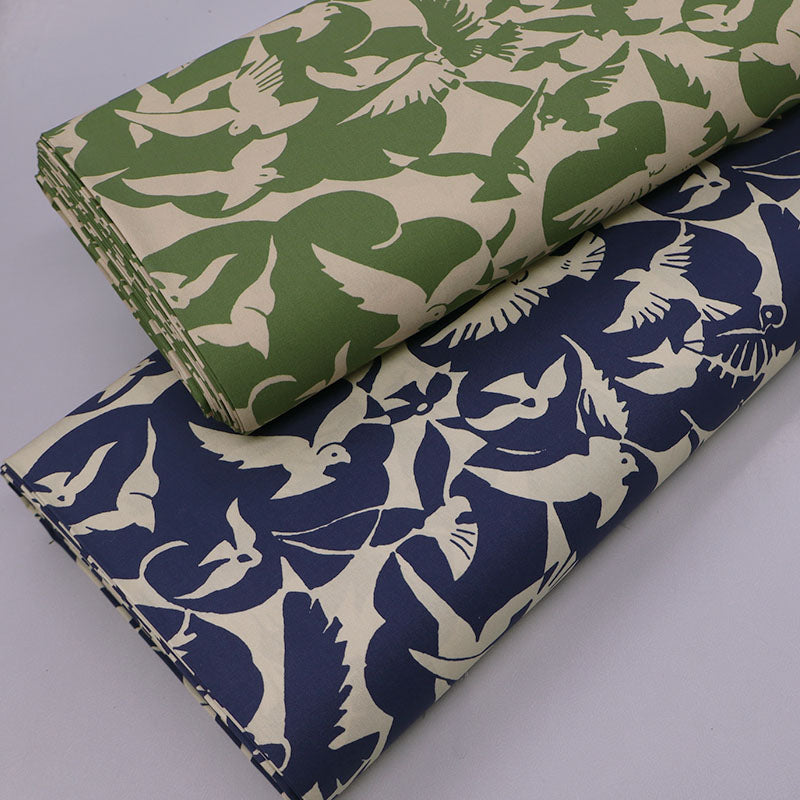 80CM REMNANT Cotton Poplin - Khaki Green - Flight