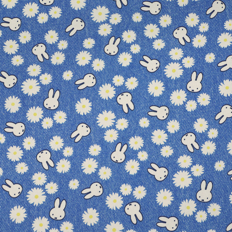 Printed Cotton Canvas - Blue - Miffy