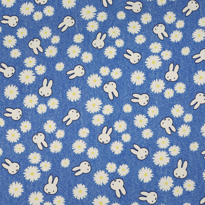 Printed Cotton Canvas - Blue - Miffy