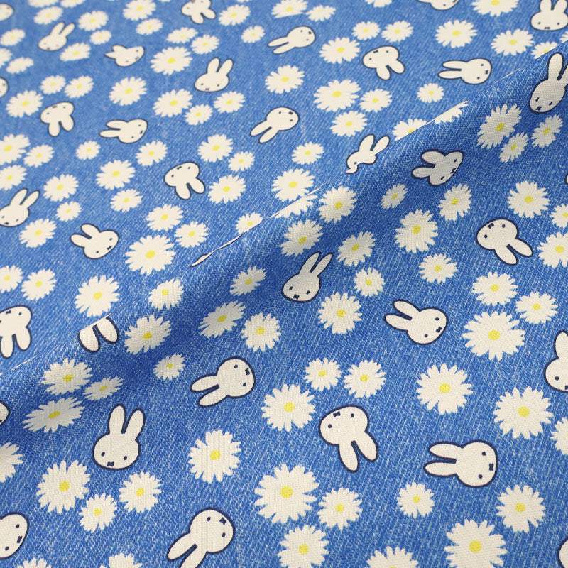 Printed Cotton Canvas - Blue - Miffy