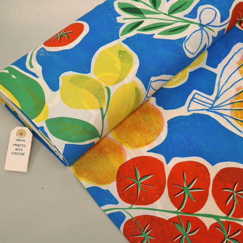 Printed Viscose - Blue - Tucci