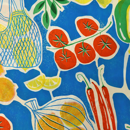Printed Viscose - Blue - Tucci