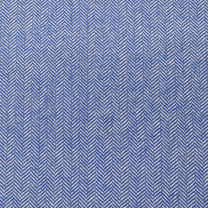 Pure Wool - Herringbone - Blue and White - Curd Tarts