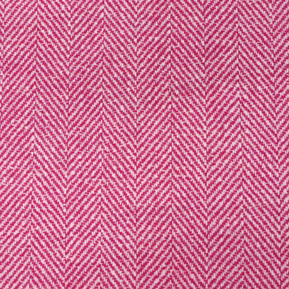 100% Pure New Wool Pink Wool Herringbone Fabric