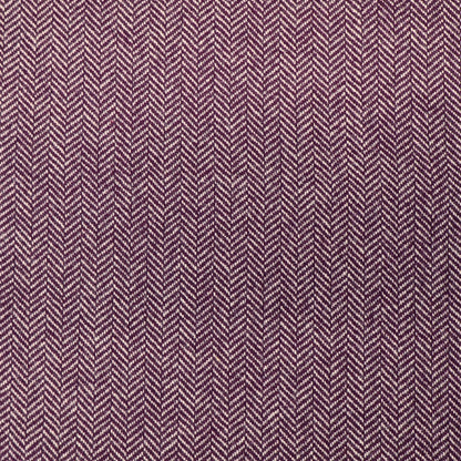Pure Wool - Herringbone - Purple and White - Yorkshire Fruit Cake