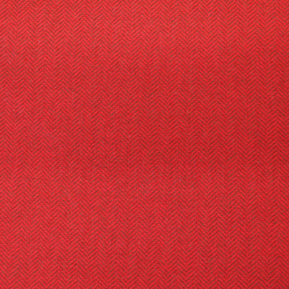 Pure Wool - Herringbone - Red and Brown - Chocolate Bark and Sour Cherry