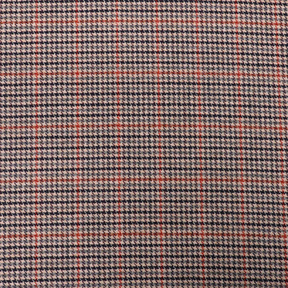 Pure Wool - Houndstooth Check - Red and Green - Axel Brown