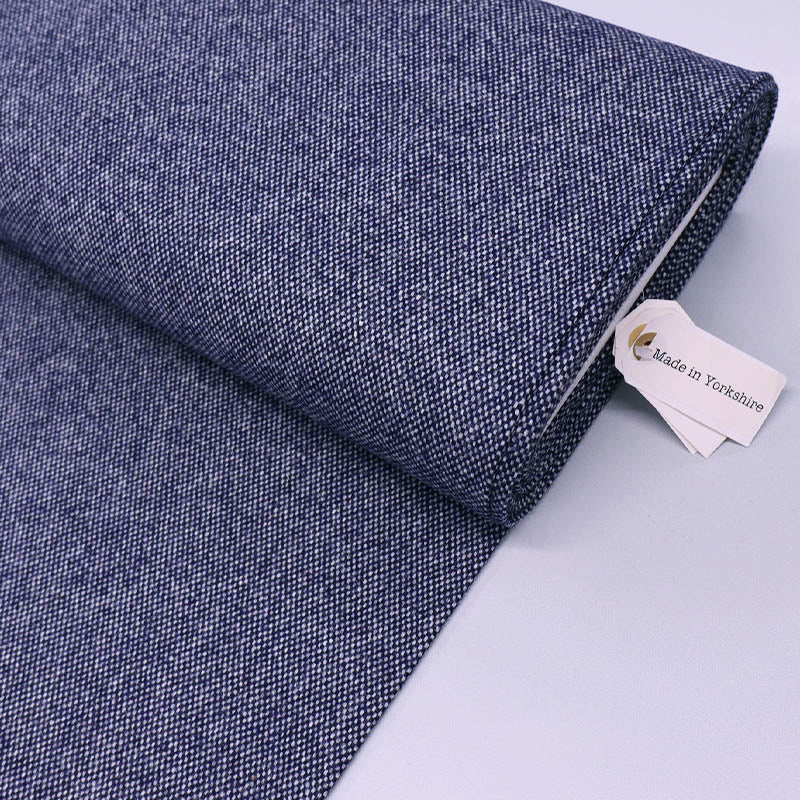 100% Pure New Wool Navy Blue Wool Fabric