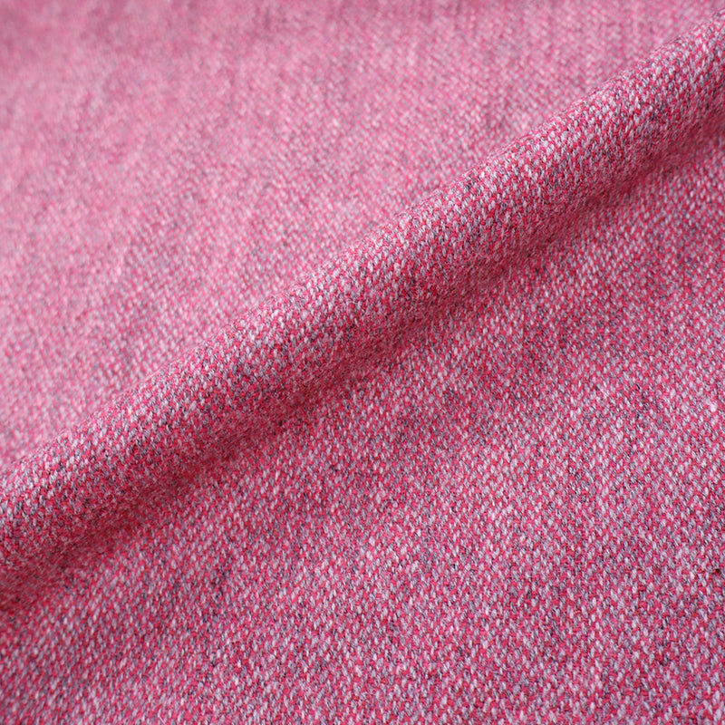 100% Pure New Wool Pink and Grey Wool Fabric