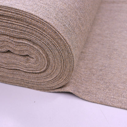 100% Pure New Wool Light Brown and Grey Wool Dressmaking Fabric