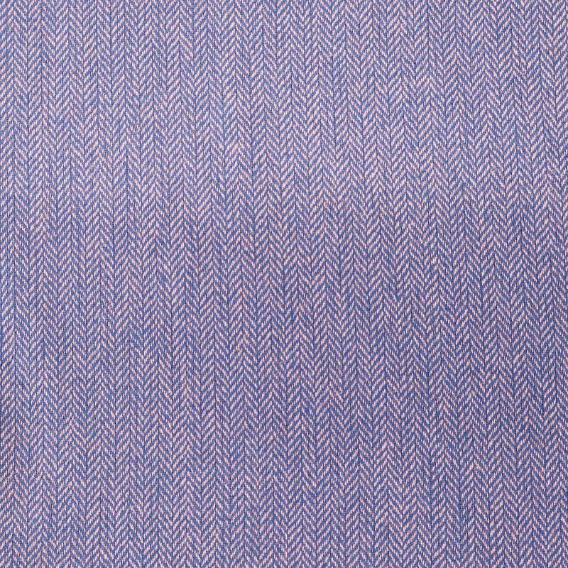 100% Pure New Wool Small Herringbone Fabric - Lilac and Blue