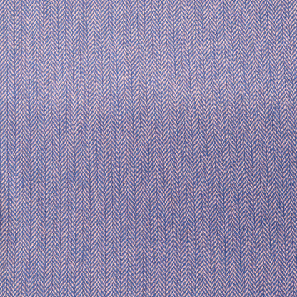 Pure Wool - Small Herringbone - Lilac and Blue - Champagne Truffles