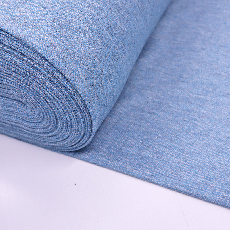 100% Pure New Wool Pale Turquoise Blue and Grey Flecked Wool Dressmaking Fabric