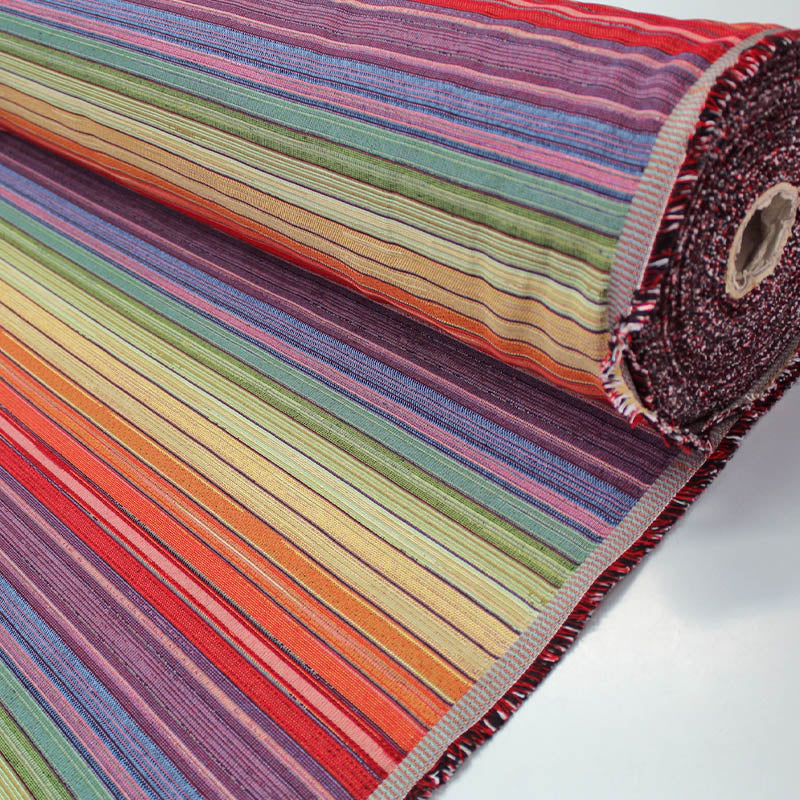 Rainbow Stripe Tapestry Fabric