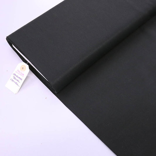 100% Tencel Lyocell Black Sandwashed Tencel™ Lyocell Dressmaking Fabric