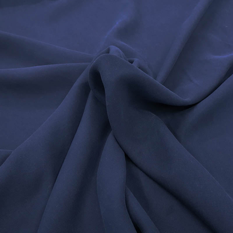 100% Tencel Lyocell Navy Blue Tencel™ Lyocell Dressmaking Fabric
