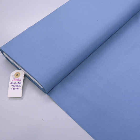 100% Tencel Lyocell Periwinkle Blue Tencel™ Lyocell Dressmaking Fabric
