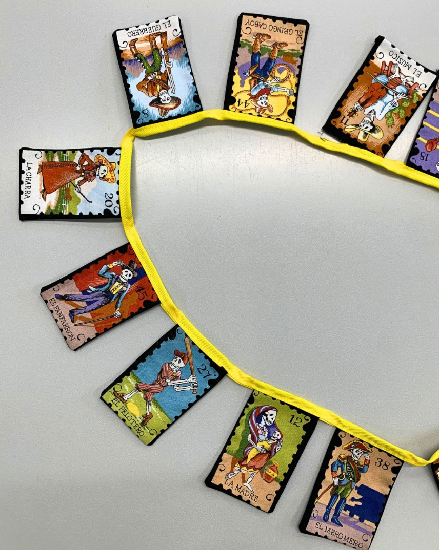 Cartas Marcadas Cotton by Alexander Henry - Black