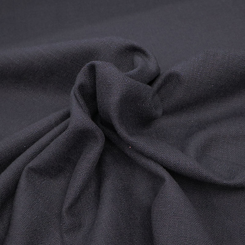 15% Cotton 85% Polyester Plain Black Upholstery Fabric