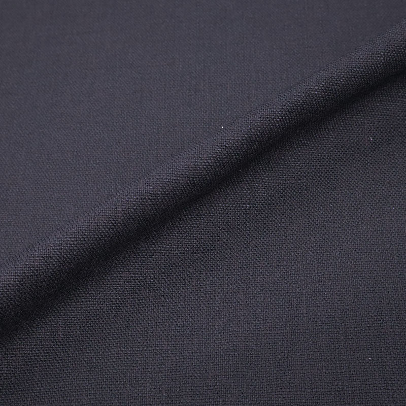 15% Cotton 85% Polyester Plain Black Upholstery Fabric