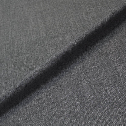 15% Cotton 85% Polyester Dark Grey Plain Furnishing & Upholstery Fabric