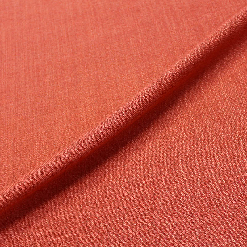 15% Polyester 85% Cotton  Orange Furnishing & Upholstery Fabric