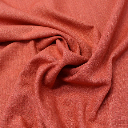 15% Polyester 85% Cotton  Orange Furnishing & Upholstery Fabric