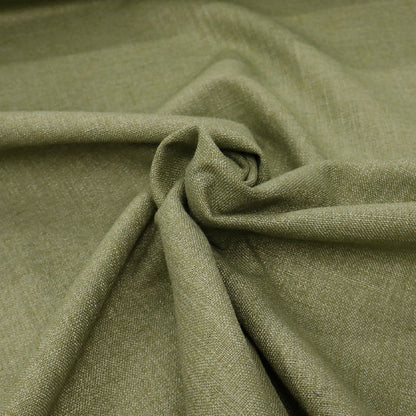 85% Polyester 15% Cotton Plain Olive Green Upholstery Fabric