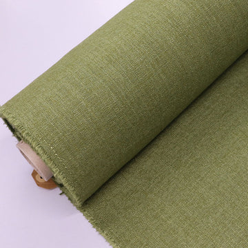 85% Polyester 15% Cotton Plain Olive Green Upholstery Fabric