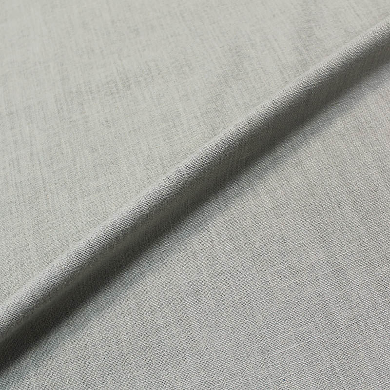 15% Cotton 85% Polyester Plain Grey Furnishing & Upholstery Fabric