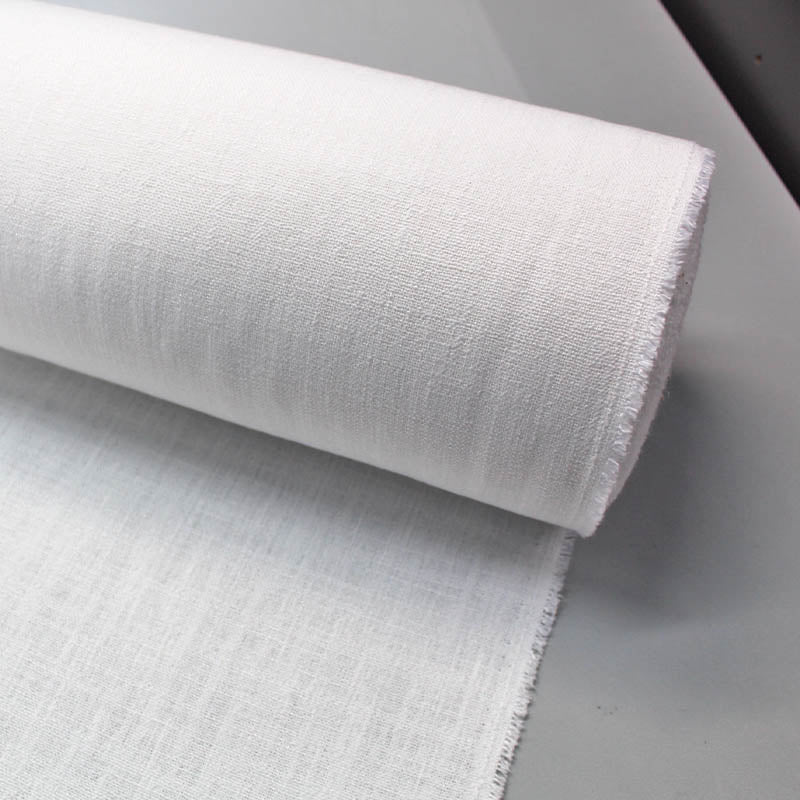 15% Cotton 85% Polyester  Plain White Furnishing & Upholstery Fabric