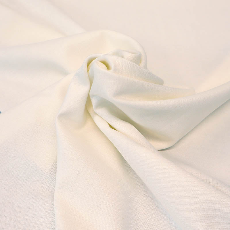 65% Viscose 32% Linen 3% Spandex
Stretch Linen and Viscose Fabric - White