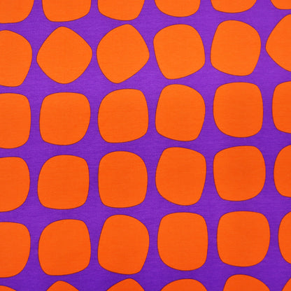 95% Cotton 5% Elastane
Brushed Back Sweatshirt Fabric - Orange and Purple - French Terry