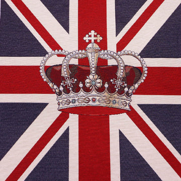 49% Polyester 35% Cotton 16% Acrylic Union Jack Tapestry Fabric Panel