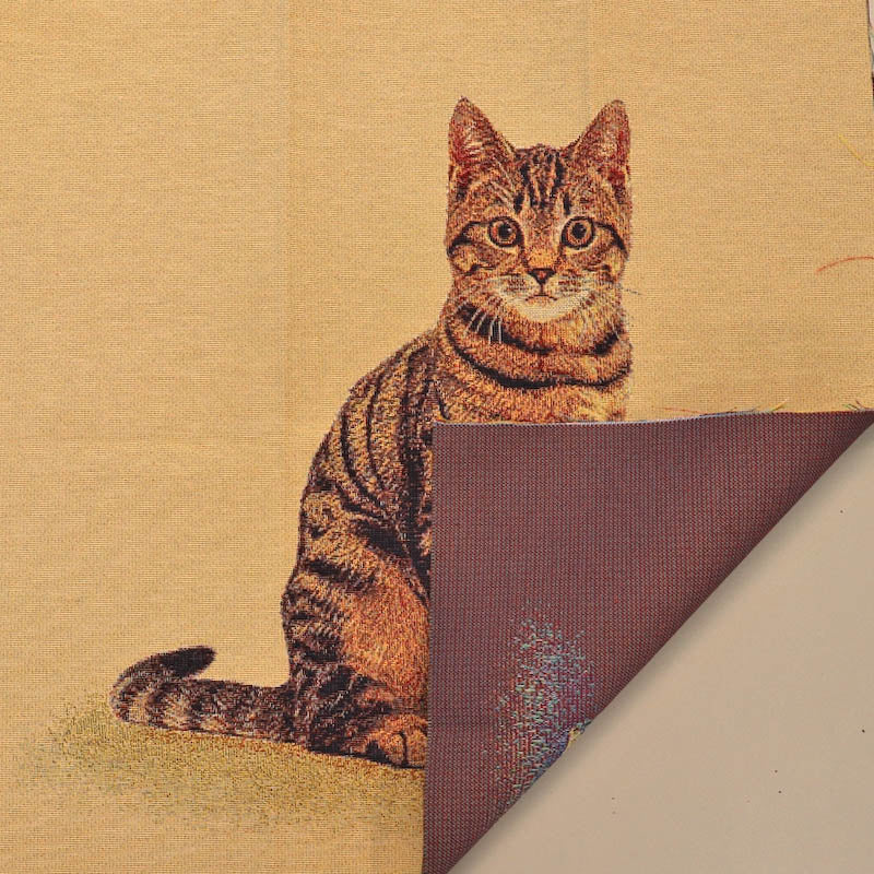 49% Cotton 35% Polyester 16% Acrylic
Tapestry Panel Fabric - Tabby Cat