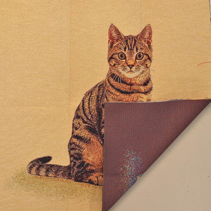 Tapestry Minerva Tabby Cat Cushion/Bag Panel