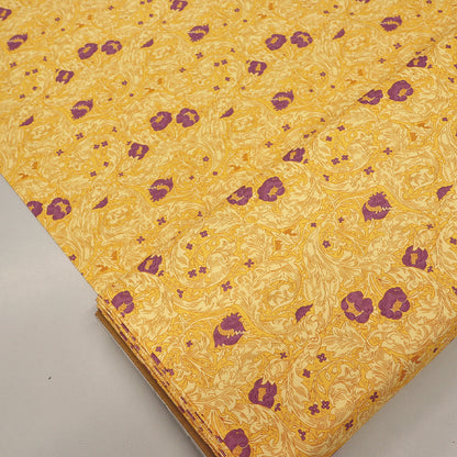 V&A Organic Cotton - Olive Orchard - William Morris - Bachelor's Button